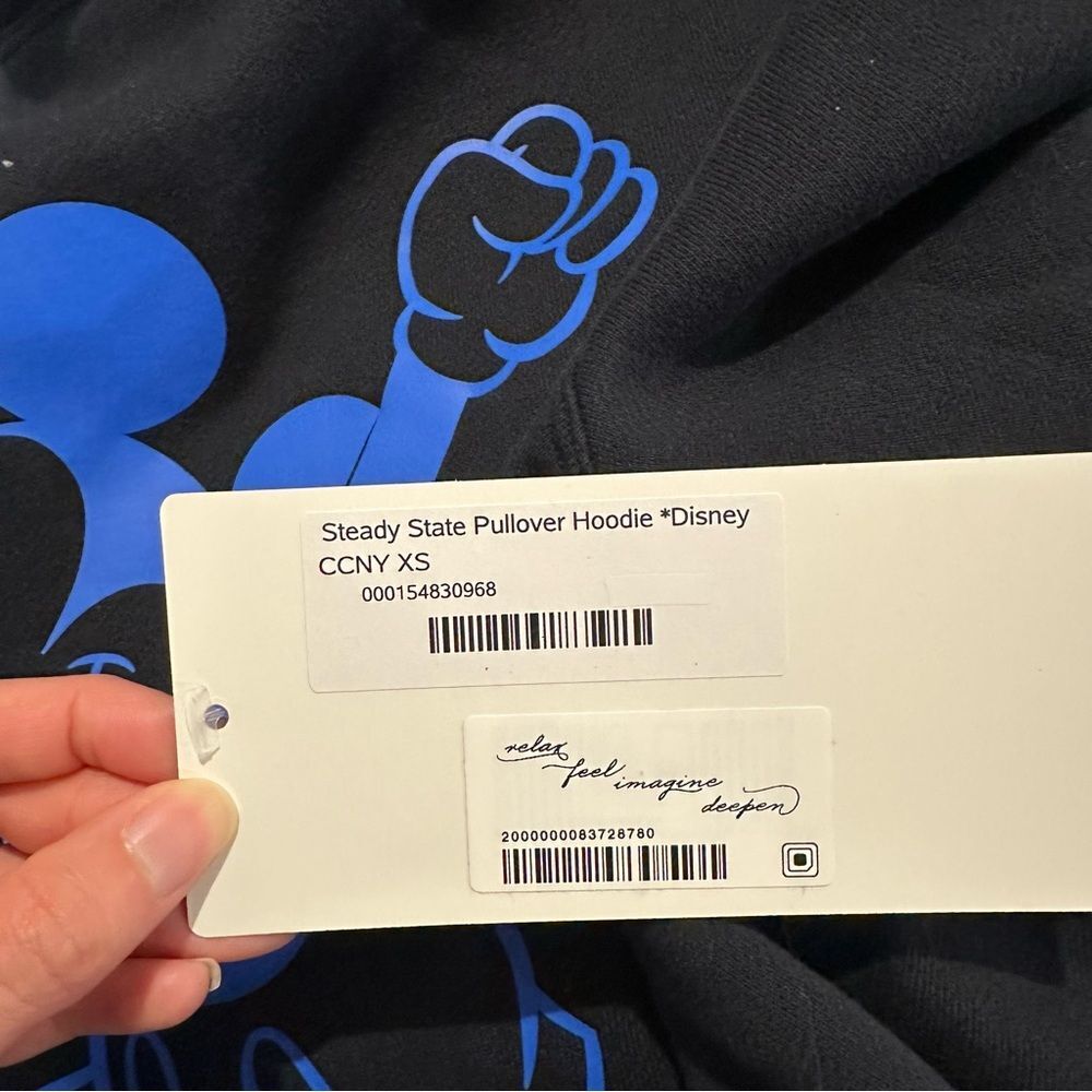 NWT XS Lululemon Steady State Pullover Plush Fleece Hoodie Disney Mickey UNISEX - Picture 8 of 9